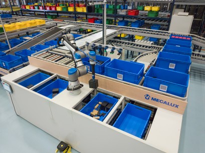 Simatic Robot Pick AI v aplikaci společnosti Mecalux