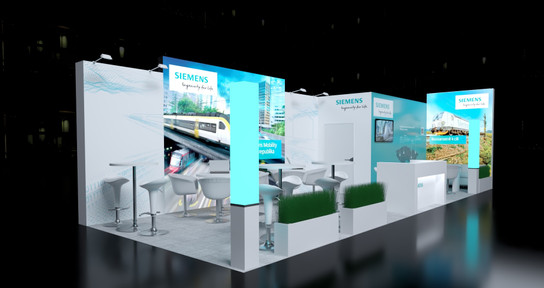 Stánek společnosti Siemens Mobility, číslo A1-05.