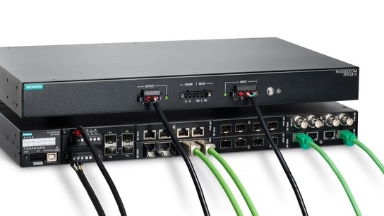 RST2428 s dodatečným zdrojem pro nejvyšší POE výkon na portech
