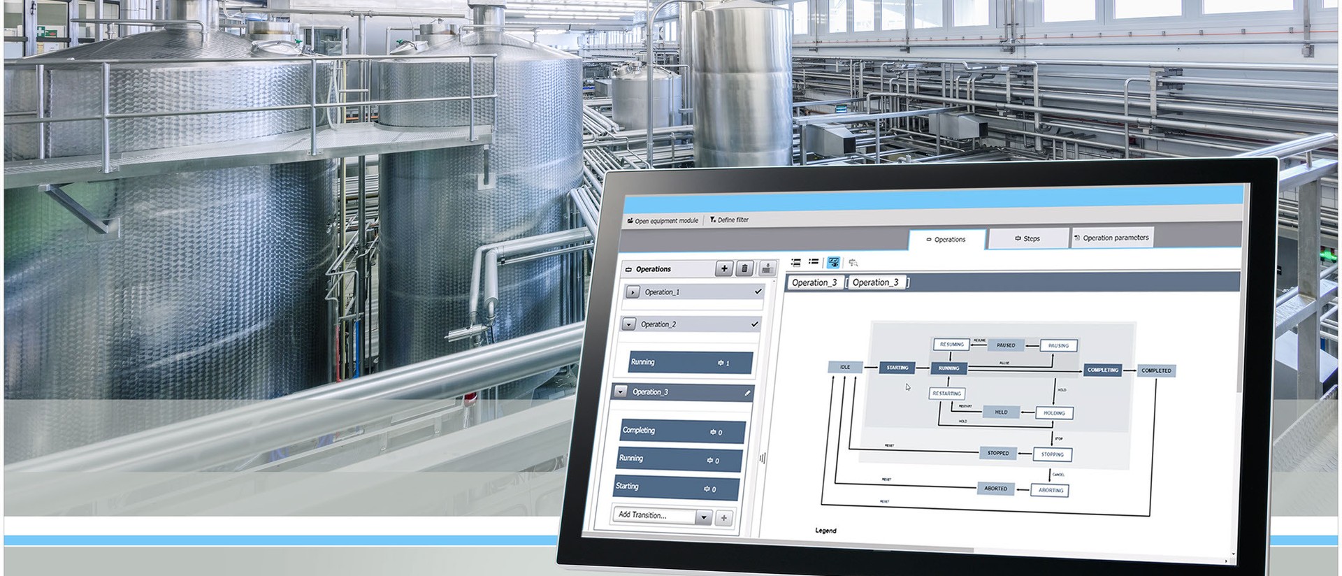 Obě řešení Line Coordination (LCS) a Sequence (SES) umožňují rychlou přípravu a úpravu výrobního pořadí pro řízení a monitoring recepturově řízených procesů