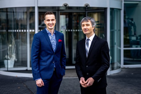Ing. Michal Procházka a vedoucí práce, Ing. Vladimír Kašík, Ph.D. 