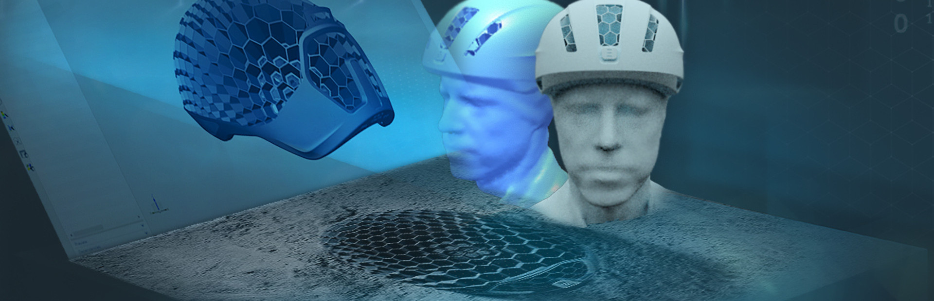 Společnost Siemens pomáhá firmě Hexr v individualizované sériové aditivní výrobě cyklistických helem